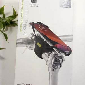 Bike Tie Pro 4 Phone Holder on Bicycle. Bike Cell Phone Mount. Bike Accessory.